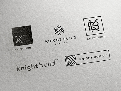 Knight Build Initial Concept branding clean icon identity logo minimal monogram typography