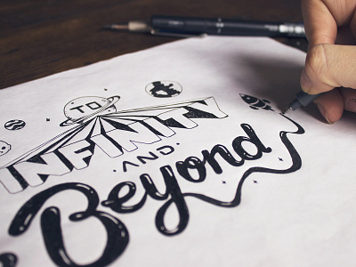 to infinity and beyond tattoo font