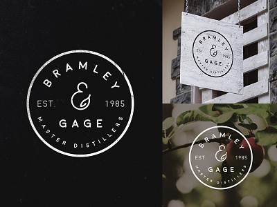 Logo Exploration - Bramley & Gage alcohol badge brand branding business identity logo mark packaging promotion stamp typography