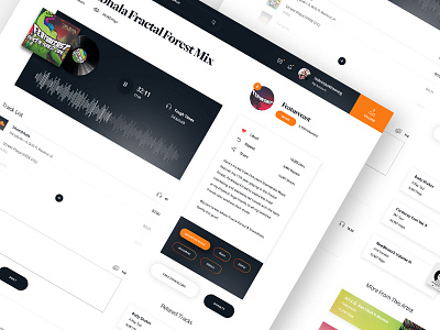 Soundcloud Redesign clean daily ui makeitbetter minimal music music player player profile redesign soundcloud website
