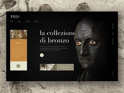 Museo Archeologico Nazionale exhibition greek history homepage italy minimal museum roman statue ticket ui