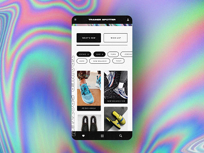 Trainer Spotter App adidas app fashion inspiration mobile nike puma spotter trainer ui ux