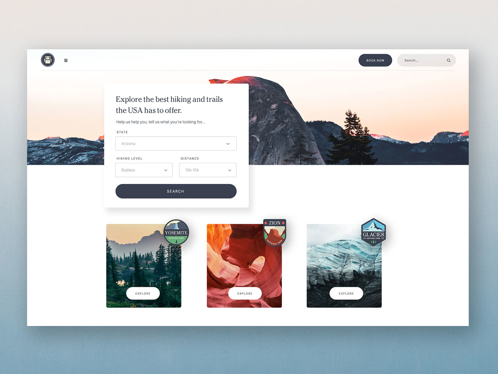 Trail Guide USA by Jess Caddick for Briefbox on Dribbble