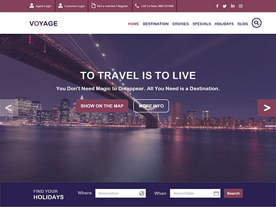 Travelsite Single Page