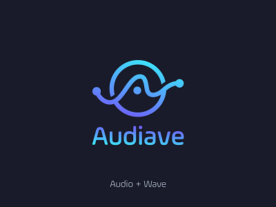 Audiave Sound Wave technology logo brand identity branding design logo logo design logocreation logoinspiration logoprocess minimal