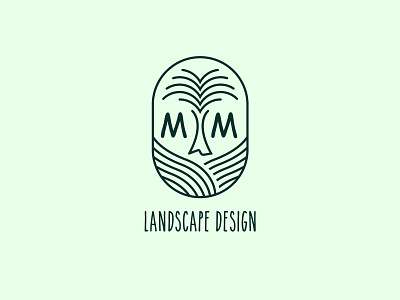 MM Landscape Design LOGO brand identity branding design logo logo design logocreation logoinspiration logoprocess minimal