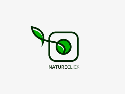 Nature Click Photography logo design brand identity branding click logo design minimalist modern nature photography vector