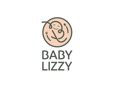 Baby Lizzy Logo Design baby baby company baby lizzy baby product branding creative baby logo cute baby logo logo logoinspiration minimalist logo vector