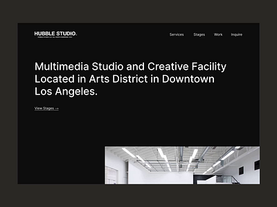 Hubble Studio — Landing Page after effects animation art direction design digital interaction design minimal protopie studio ui ui design ux web design website