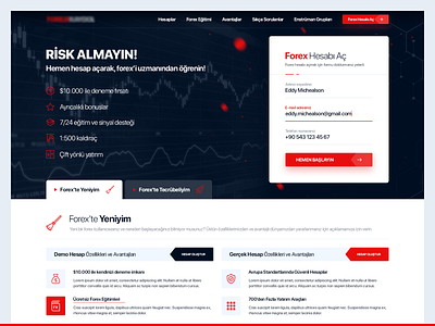 Forex Trading Landing Page best layout cryptocurrency dark ui exchange landing page money trading ui design ux design