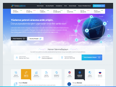 Forex Trading Landing Page art best layout colorful creative forex cryptocurrency currency currency exchange exchange forex forex design forex trading landing page trading ui art