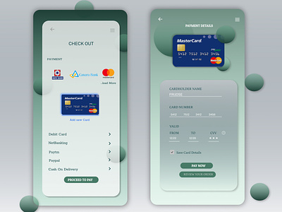 Credit Card Checkout ui design