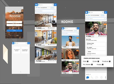 Room Finder App Concept mobile apps ui design