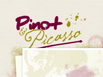 How about some wine with that paint? logo green red texture