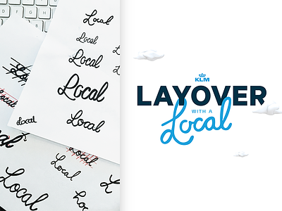 Layover with a Logo ;) air app branding design klm layover logo logomark logotype typography