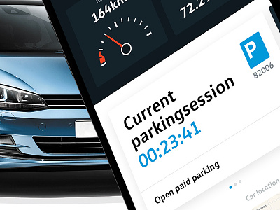 My Volkswagen App Redesign 2018 app car dashboard interface redesign volkswagen
