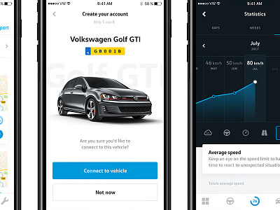 Volkswagen App Redesign 2018 app automotive car interface redesign volkswagen