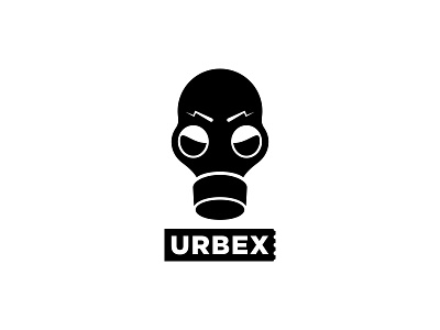 Urbex logo black brand gas gas mask logo mask
