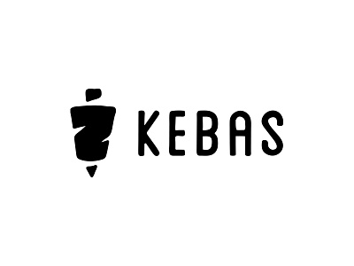 Kebas logo black brand doner food kebab logo