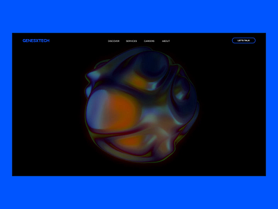 Synthetic Realflow 3d agency animation cinema4d design digital landingpage liquid ui uidesign uxui webdesign