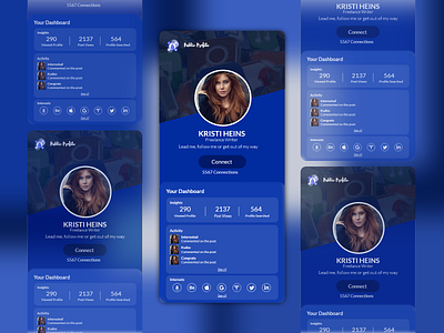 Profile Ui by Swaza Gupta on Dribbble