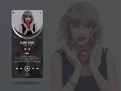 Music Player 009 app appdesign daily 100 challenge dailyui dailyuichallenge design music player ui uidesign