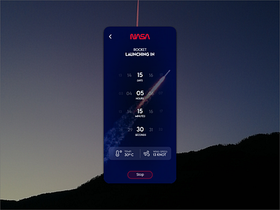 Countdown Screen 014 app appdesign daily 100 challenge dailyui dailyui014 dailyuichallenge design ui uidesign