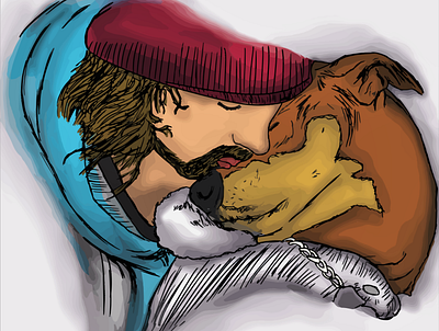 DOGLOVER digital art dogs illustration love