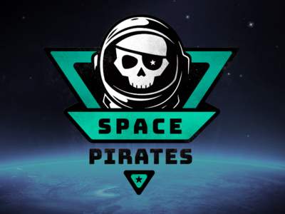 Space Pirates logo pirate skull space