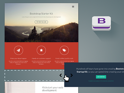 Bootstrap Starter Kit concept bootstrap concept html builder responsive web design website