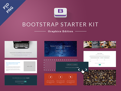 Bootstrap Starter Kit - Graphics Edition