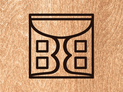 Boxes and Booze Icon booze cocktails icon lettering logo logotype typography