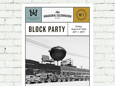 Warehouse Block Poster collage poster print