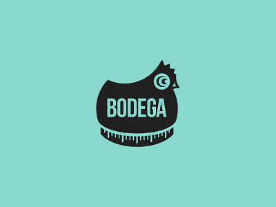 Bodega Magazine bodega brand brand identity chicken creative graphic design identity logo logo design logodesign mark teal timer vector