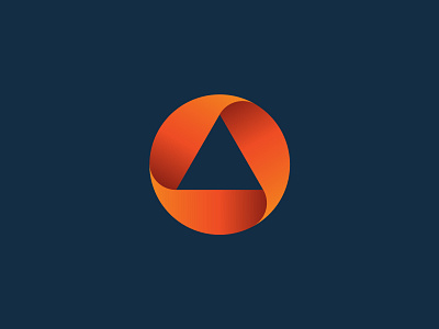 On Assignment a blue brand brand identity corporate identity logo logo design logodesign mark o orange ribbon vector