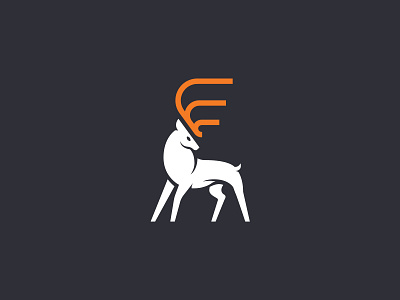 Loadsmith brand brand identity deer identity logistics logo logo design logodesign mark orange stag truck trucking white