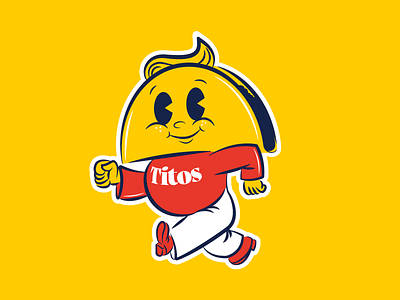Tito’s Tacos Mascot Concept brand brand identity branding cartoon cinco de mayo concept cute design identity illustration mascot mexican old cartoon red taco vector vintage yellow