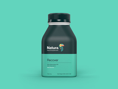 Natura Recover Concept bird brand brand identity branding clean concept geometric identity layout minimal nature package design packaging packaging design toucan tropic tropical