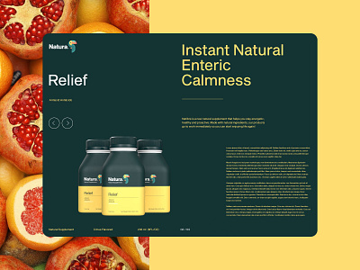 Natura Relief UI Concept brand brand design brand identity branding branding design clean clean ui health layout tropic tropical ui ui ux ui design uidesign uiux web design webdesign website website design