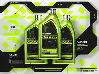 LVI Identity Diesel UI Concept v2.0 3d acid auto black brand brand identity branding concept design green identity motor motor oil packaging techno ui ux uxui website website design