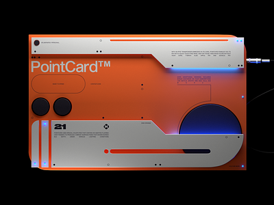 PointCard Future Payments 3d blue card clean credit design future futuristic graphic design layout metal minimal orange payment pointcard sci fi sci fi science science fiction scifi
