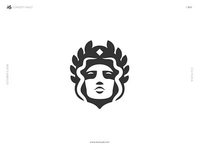 Victoria branding concept goddess logo roman vector victoria