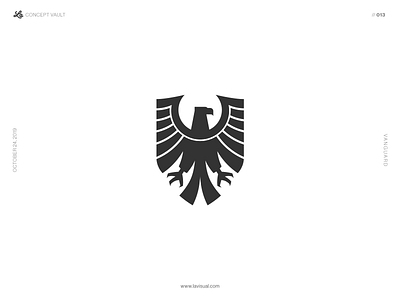 Vanguard branding concept eagle logo vanguard vector
