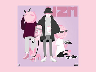 NZM Album Cover album albumcover branding cover design graphic design illustration rap vector