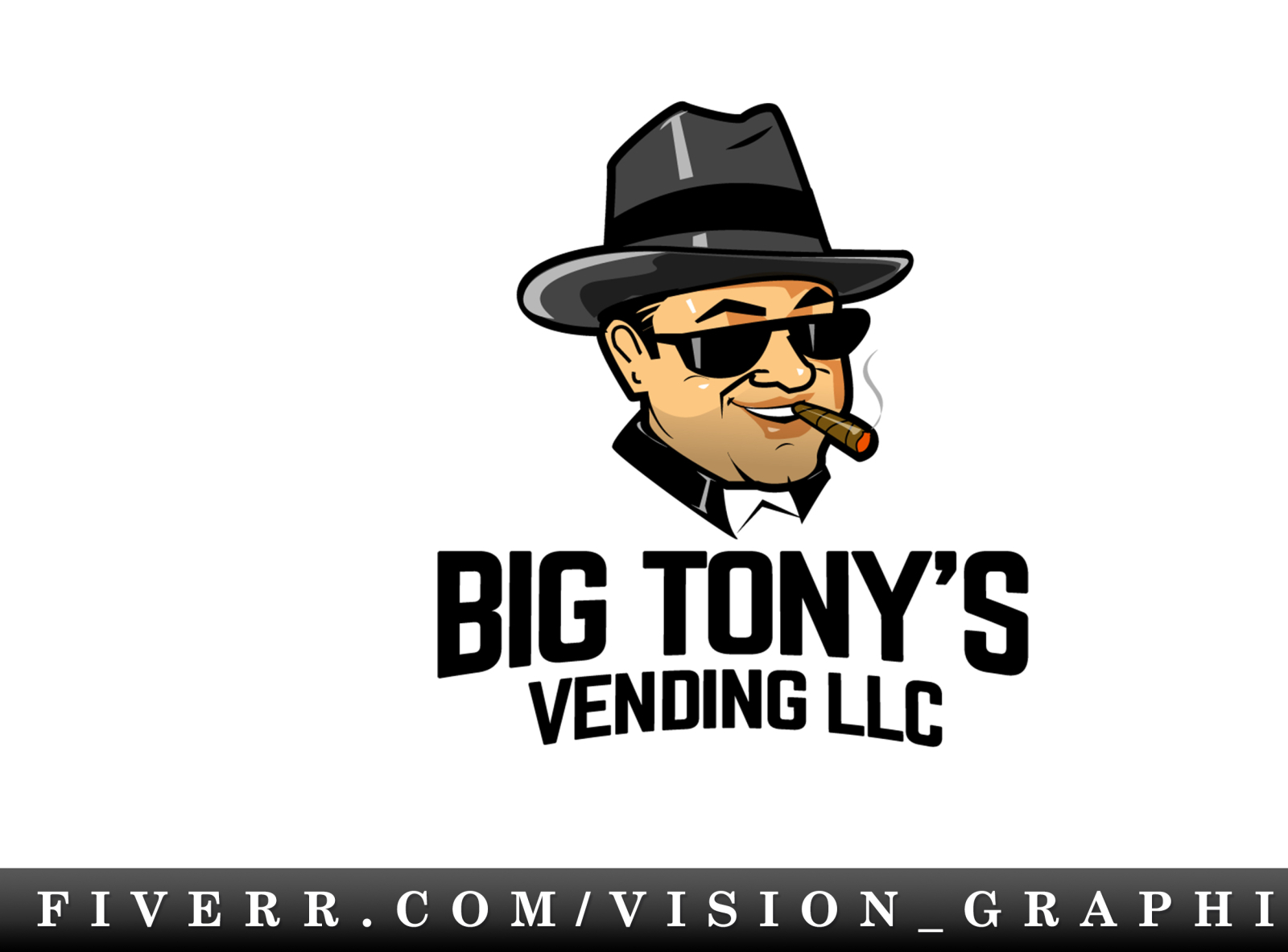 Smoking man with hat - Mascot logo design by vision_graphics on Dribbble