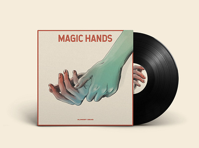magic hands album cover digitalart illustration