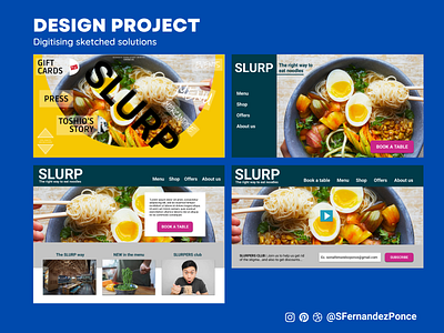 Designlab UX Academy Foundations | Redesign of Slurp II accessibility figma navigation redesign ui ui design ux ux design