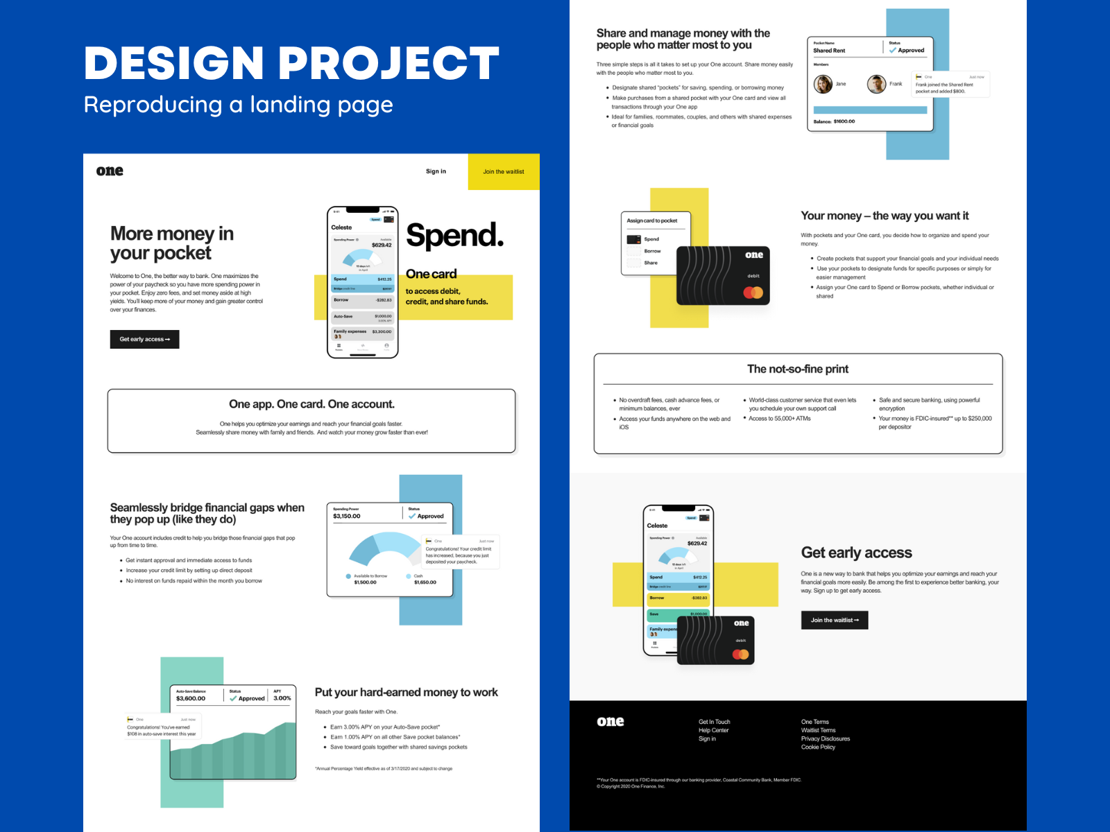 Designlab UX Academy Foundations Landing page reproduction by