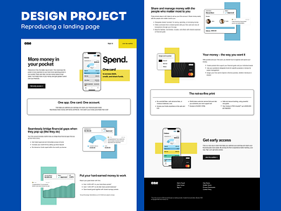 Designlab UX Academy Foundations | Landing page reproduction landing page ui ui design ux ux design
