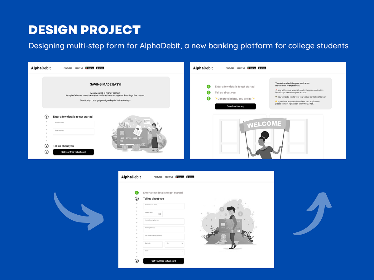 Designlab UX Academy Foundations Designing multistep form by
